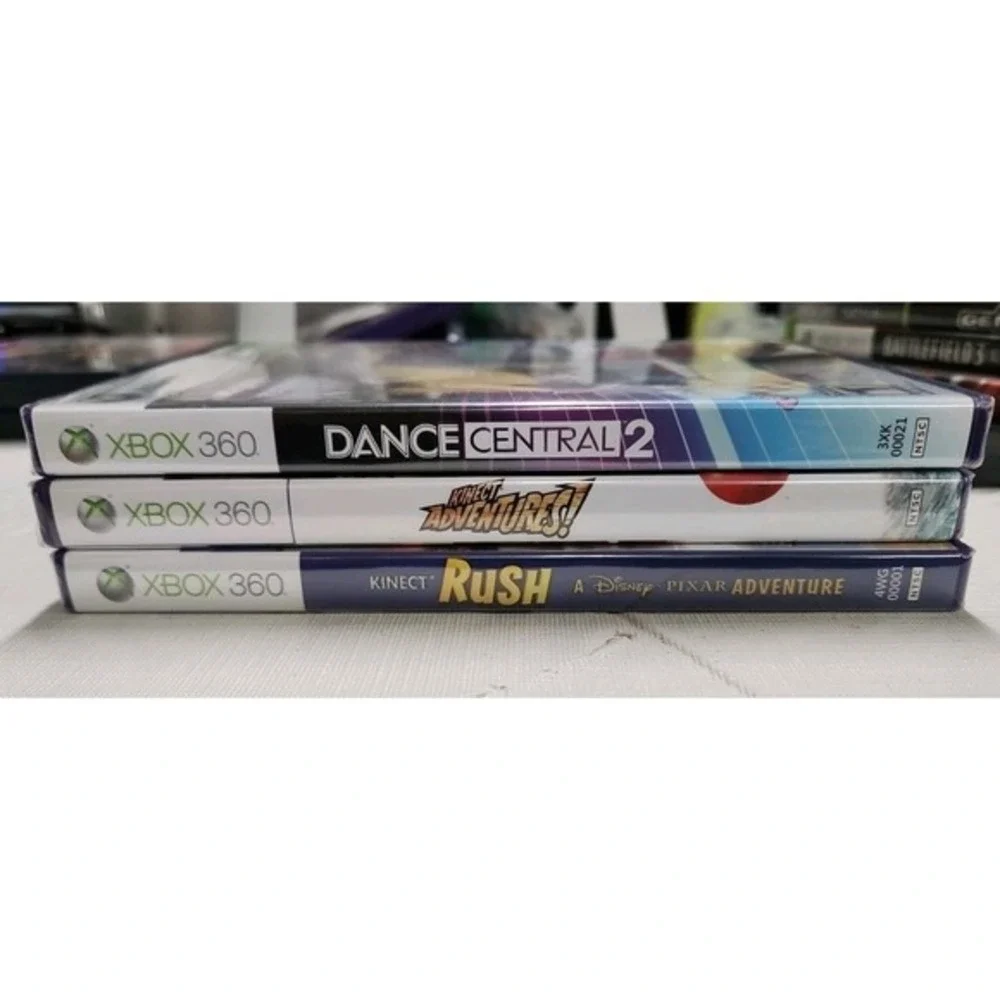 Brand New Xbox 360 Kinect Games‎ Bundle. Sealed Package. B3